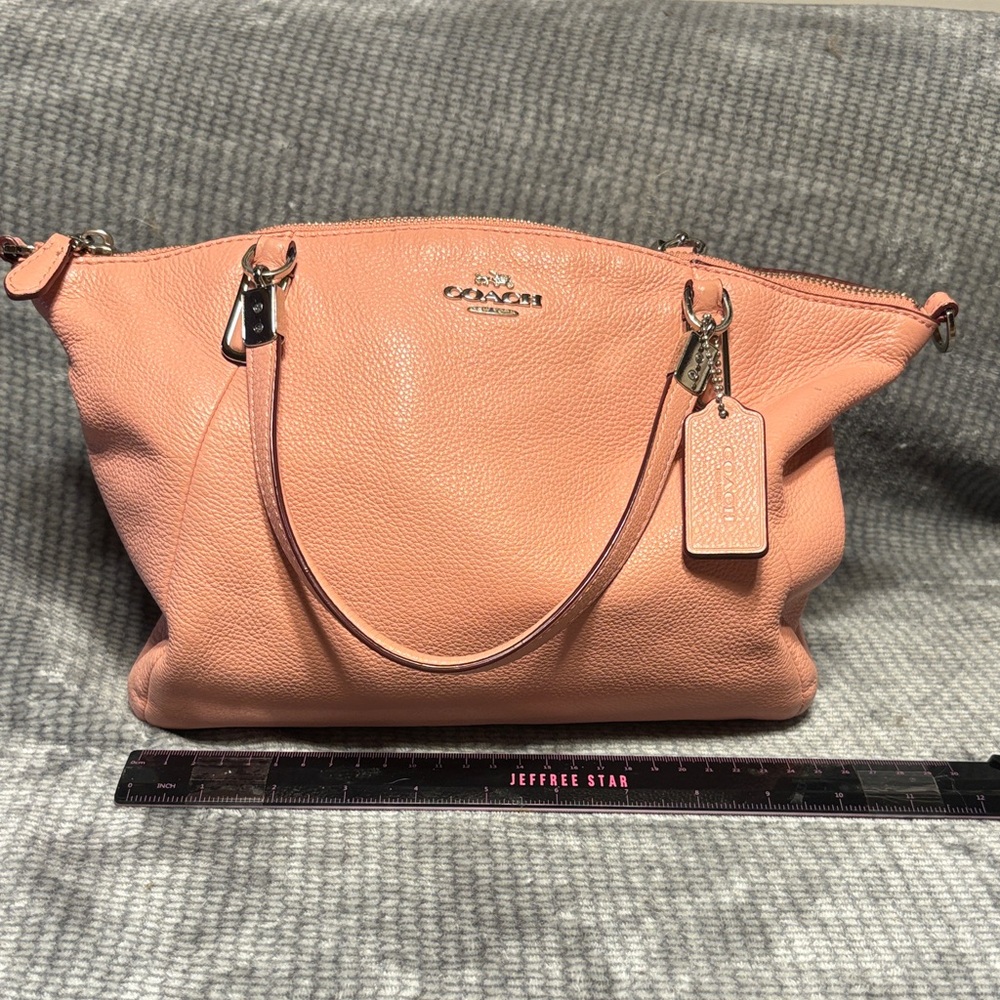 Coach Coral Leather Shoulder Bag